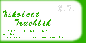 nikolett truchlik business card